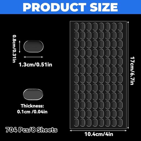 704Pcs Clear Sticky Tack Putty, Double Sided Glue Sticky Dots Removable Museum Putty Adhesive Putty for Wall Hanging, Action Figures Adhesive Mounting Dots for Crafts Poster Balloons Festival Party in Saudi Arabia