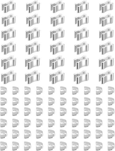 uxcell Zipper Slider Retainers, #5#8#10 Top Stoppers & Bottom Stops for Bags Coats Jackets Closed-end Zippers Replacing (Metallic Black, 30 Sets) in Saudi Arabia