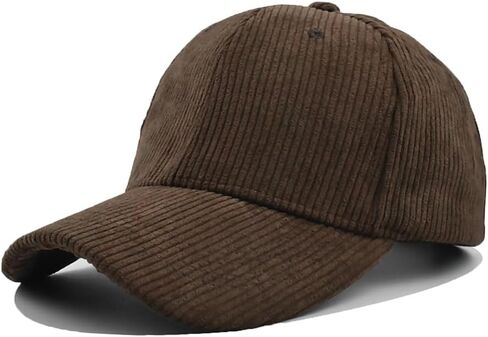 Baseball Cap for Men Women Adjustable Sports Hat Vintage Corduroy Hat Trucker Cap in Kuwait