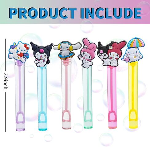 24Pcs Kawaii Bubble Wand Melody Bubble Wand Kitty Stuff for Kawaii Theme Birthday Party Supplies Melody Kitty Bubble Theme Party in Kuwait