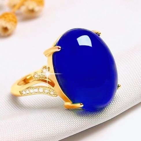 Chalcedony Open Ring for Women Sterling Silver Topaz Agate Ring Gemstone Boho Silver Jewelry Vintage Antique Real Natural Genuine Quartz Crystal Gemstone Ring Red in Saudi Arabia