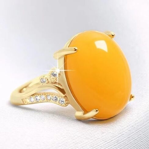 Chalcedony Open Ring for Women Sterling Silver Topaz Agate Ring Gemstone Boho Silver Jewelry Vintage Antique Real Natural Genuine Quartz Crystal Gemstone Ring Red in Saudi Arabia