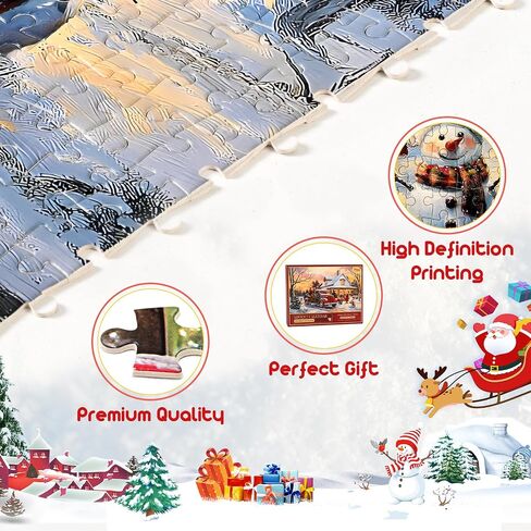 Homlouue Jigsaw Puzzle Advent Calendar 2024, Advent Calendar Puzzle for Adults Kids Teens, 24 Days Christmas Advent Calendar, Jigsaw Puzzles 1008 Pieces, 27.56 * 19.68 Inch in Saudi Arabia