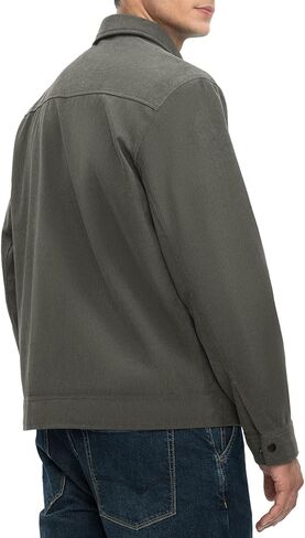 سترة Rdruko الرجالية القصيرة سترة واقية من الرياح خفيفة الوزن كاجوال أنيقة بسحاب كامل مع جيوب بسحاب in Kuwait