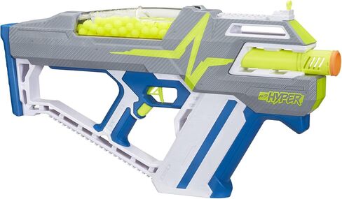 Nerf Hyper Mach-100 Fully Motorized Blaster, 80 Hyper Rounds, Eyewear, Up to 110 FPS Velocity, Easy Reload, Holds Up to 100 Rounds in Saudi Arabia