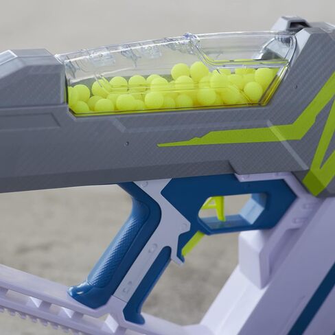 Nerf Hyper Mach-100 Fully Motorized Blaster, 80 Hyper Rounds, Eyewear, Up to 110 FPS Velocity, Easy Reload, Holds Up to 100 Rounds in Saudi Arabia