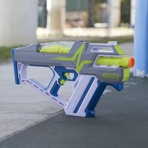 Nerf Hyper Mach-100 Fully Motorized Blaster, 80 Hyper Rounds, Eyewear, Up to 110 FPS Velocity, Easy Reload, Holds Up to 100 Rounds in Saudi Arabia