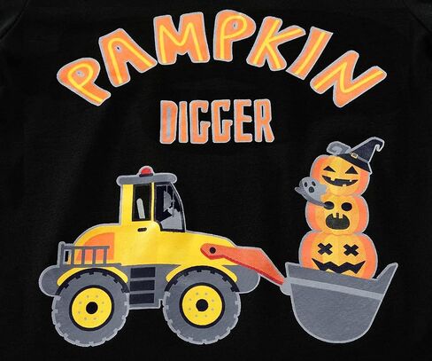 Toddler Boys Halloween Pumpkin Pajamas 100% Cotton Pjs for Boy Jammies Little Kids Sleepwear Clothes Sets Size 2-7T in Saudi Arabia