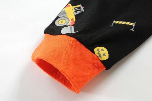 Toddler Boys Halloween Pumpkin Pajamas 100% Cotton Pjs for Boy Jammies Little Kids Sleepwear Clothes Sets Size 2-7T in Saudi Arabia