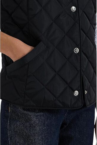 Lauren Ralph Lauren Women's Recycled Quilt Vest W Crest 23" in Saudi Arabia