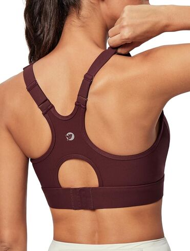 IUGA High Impact Sports Bras for Women High Support Racerback Sports Bra with Sewn-in Pads Adjustable Straps in Kuwait