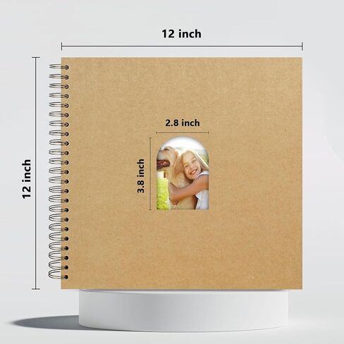 Scrapbook 10x10 Inch DIY Photo Album 20 Sheets Memory Book Khaki in Saudi Arabia