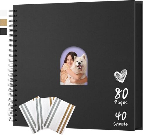 Scrapbook 10x10 Inch DIY Photo Album 20 Sheets Memory Book Khaki in Saudi Arabia