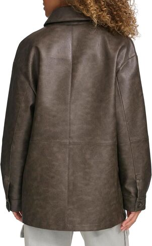 Levi's Women's Relaxed Fit Faux Leather Blazer in Saudi Arabia