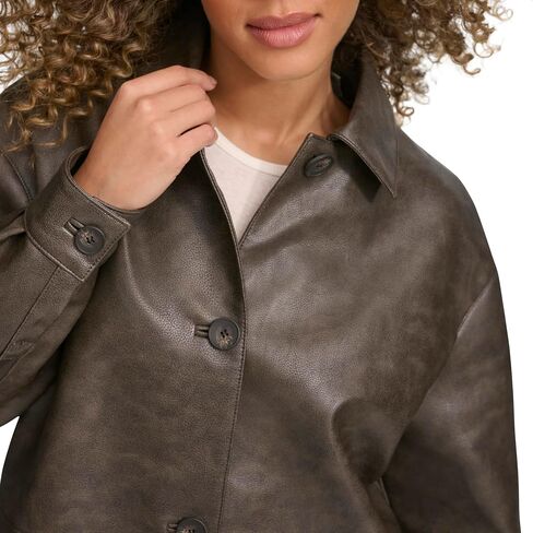 Levi's Women's Relaxed Fit Faux Leather Blazer in Saudi Arabia