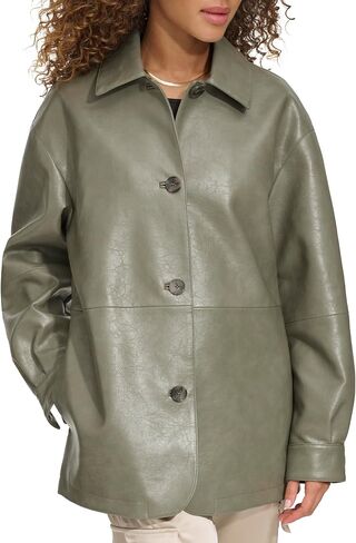 Levi's Women's Relaxed Fit Faux Leather Blazer in Saudi Arabia