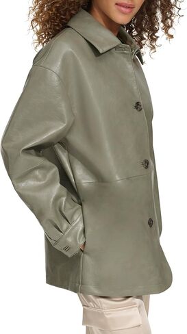Levi's Women's Relaxed Fit Faux Leather Blazer in Saudi Arabia