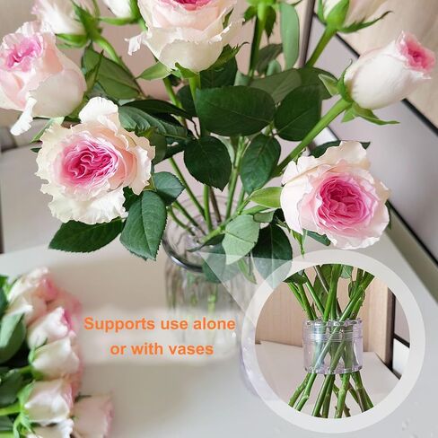 2 Packs Spiral Ikebana Stem Holder Set, Flower Arrangement Holder, Spiral Stem Holder for Flowers, DIY Wedding Bouquet Twister for Gifts, Women, Florist in Saudi Arabia