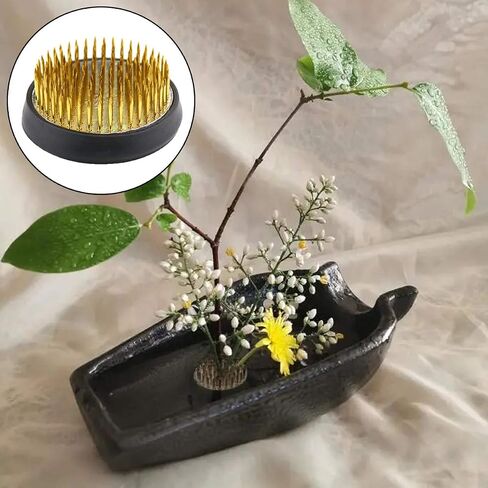 2 Pcs Flower Frog Round Flower Arranging Frog Spiky Frog Fixed Tools Art Floral Arrangement Holder for Flower Arrangement Art Home Office Decoration in Saudi Arabia