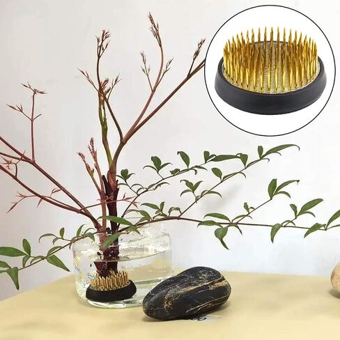 2 Pcs Flower Frog Round Flower Arranging Frog Spiky Frog Fixed Tools Art Floral Arrangement Holder for Flower Arrangement Art Home Office Decoration in Saudi Arabia