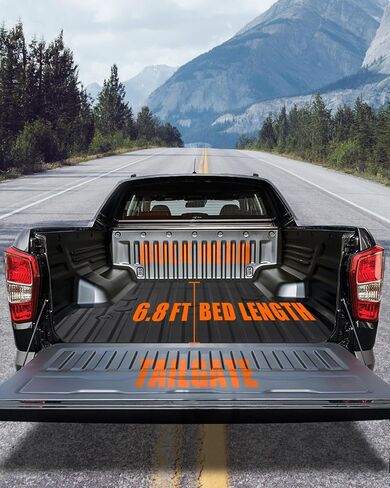 حصيرة سرير شاحنة MIROZO متوافقة مع 2017-2024 Ford F250 F350 لجميع الأحوال الجوية للحماية من TPE Super Duty Pickup Car Bed Cargo Mat 6.8FT سرير طويل in Saudi Arabia