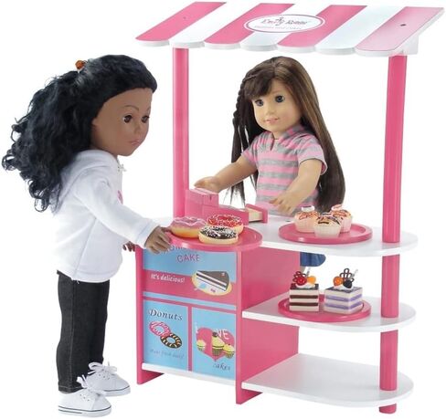 إكسسوار أثاث متجر دمية إيميلي روز مقاس 18 بوصة للأطفال - الكثير من ملحقات الطعام التظاهرية الممتعة، بما في ذلك السلع المخبوزة الواقعية مقاس 18 بوصة | الدمى مقاس 18 بوصة غير متضمنة in Kuwait