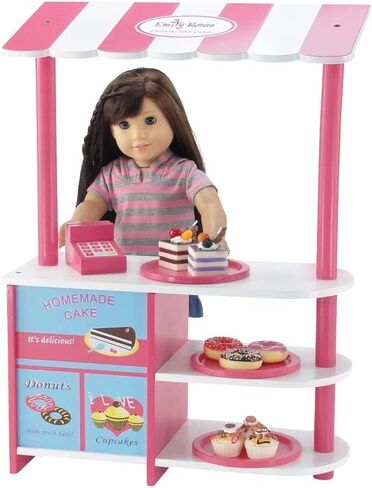 إكسسوار أثاث متجر دمية إيميلي روز مقاس 18 بوصة للأطفال - الكثير من ملحقات الطعام التظاهرية الممتعة، بما في ذلك السلع المخبوزة الواقعية مقاس 18 بوصة | الدمى مقاس 18 بوصة غير متضمنة in Kuwait
