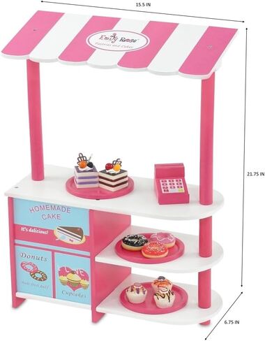 إكسسوار أثاث متجر دمية إيميلي روز مقاس 18 بوصة للأطفال - الكثير من ملحقات الطعام التظاهرية الممتعة، بما في ذلك السلع المخبوزة الواقعية مقاس 18 بوصة | الدمى مقاس 18 بوصة غير متضمنة in Kuwait