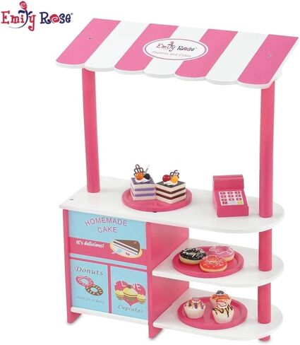 إكسسوار أثاث متجر دمية إيميلي روز مقاس 18 بوصة للأطفال - الكثير من ملحقات الطعام التظاهرية الممتعة، بما في ذلك السلع المخبوزة الواقعية مقاس 18 بوصة | الدمى مقاس 18 بوصة غير متضمنة in Kuwait