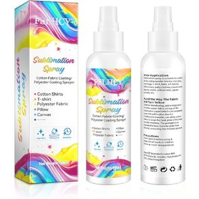 Sublimation Spray for Cotton Shirts, 120ML Sublimation Coating Spray for All Fabric, T-Shirts, Canvas, Polyester Fabric, Waterproof Quick Drying, Super Adhesion, High Gloss