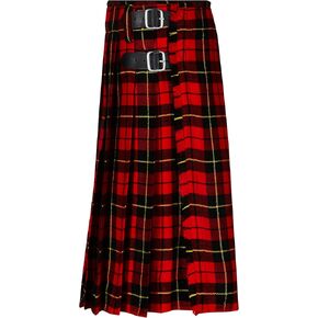 Traditional Wallace Red Tartan 5 Yard Kilt Highlander Dress Kilt for Men's Scotland Scottish Kilt