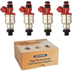23209-35040 2.4L 22re Fuel Injectors,Compatible with/Toyota 2.4L 4Runner Pickup 1989 1990 1991 1992 1993 1994 1995 |2 Holes| |Set of 4|