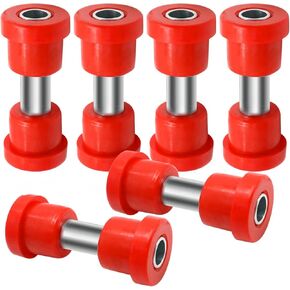 Leaf Spring Bushing and Sleeves Kit, Golf Cart Front Lower Spring Bushing Kits & Upper A Arm Bushing Sleeve Replacement for 1994-Up Ezgo TXT 1981-Up Club Car DS, Replaces 70289-G01 1015583