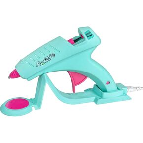 Surebonder Lynn Lilly Edition Cordless/Corded 60 Watt High-Temperature Full Size Hot Glue Gun for Crafts, DIY, Repairs, Turquoise and Pink