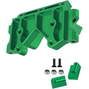 Aluminum Front Bulkhead Upgrades Part for 1/10 Slash VXL 2WD/Rustler VXL 2WD/Stampede VXL 2WD/Bandit VXL 2WD,Alloy Front Bulkhead Upgrades Hop Ups,Replaces 2530 2530A,Green