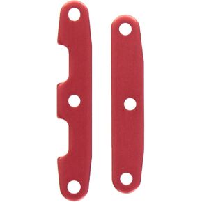 Traxxas 6823R Bulkhead Tie Bars Front and Rear Aluminum Red-Anodized, Slash 4x4