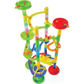 Kidoozie Mega Marble Madness - Classic Marble Maze for Ages 3+ - Build Gravity-Defying Races & Challenge Friends