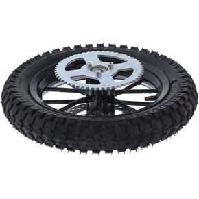 Rear Wheel, 12.5 x 2.75in Rear Back Wheel Tire Replacement for 49cc 2 Stroke Mini Dirt Bike QG-5