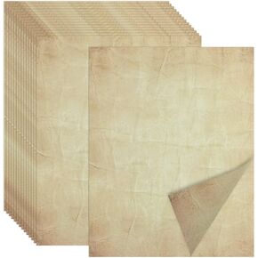 Joyberg 70PCS Vintage Paper 8.5 x 11 in Parchment Paper for Writing Letter writing paper, Decorative Printer Paper for Invitation, Letter, Resume, Award, Diploma, Art, Craft, Certificate Antique Paper