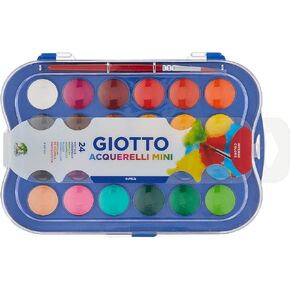 Giotto Box 24 Watercolours Mini, Pans, Assorted Count