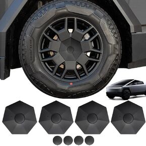 4PCS Wheel Hub Caps for Cybertruck, Wheel Center Hub Caps Cover for Tesla Cyberturck 2024 Accessories