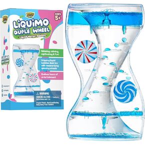 YoYa Toys Liquimo Liquid Motion Bubbler Duple Wheel for Kids - Satisfying Toys for Stress, Anxiety Relief, Autism - Fidget Toy Can Be Used As an Office Desk Toy Timer, Holiday Stocking Stuffers