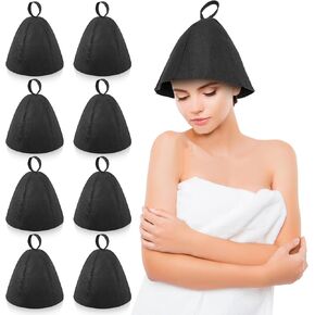 Sauna Hats Russian Banya Hat Felt Bath Hat Sauna Cap for Women Men - Protect Head and Hair Bath Sauna Accessories