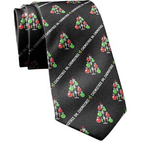 Chemistree Necktie Mens Novelty Neckties Christmas Tie Funny Tie for Men Teacher Ties
