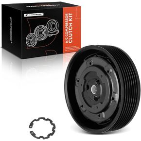 A-Premium Air Conditioner AC Compressor Clutch Kit Compatible with BMW 535i 2008-2010, 535i GT 2010, 535i xDrive 2009-2010, 535xi 2008