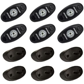 RIGID IND Rock Light Kit 6 Cool White, 400253