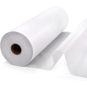 Jucoan 15.7 Inch x 54.7 Yard Iron-On Fusible Interfacing for Sewing, Medium Weight Non-Woven Single-Sided Polyester Interfacing for Craft Supplies Clothes Bag