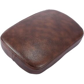 Brown 6 Suction Cup Soft Motorcycle Pillion Passenger Pad Seat for Harley Automotive Parts