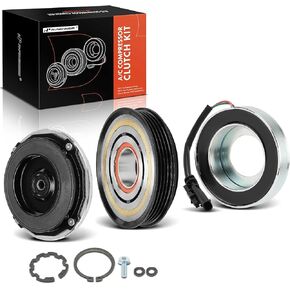 A-Premium Air Conditioner AC Compressor Clutch Kit Compatible with Chevrolet Tahoe 2015-2020, Suburban 2015-2020 & GMC Yukon/Yukon XL 2015-2020 & Cadillac Escalade/Escalade ESV 2015-2020, 5.3L 6.2L