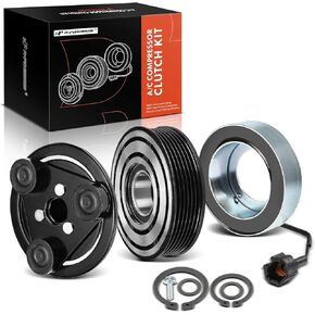 A-Premium Air Conditioner AC Compressor Clutch Kit Compatible with Nissan Versa 2011 1.6L, Versa 2010-2012 1.8L, Cube 2009-2013 1.8L